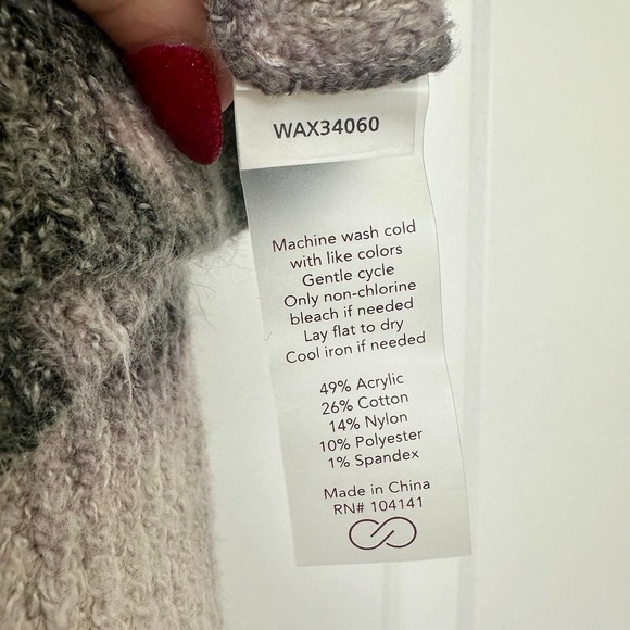 Calia by Carrie Underwood Size Large Tie-Dye Sweater Coat Long Cardigan NWOT - Picture 4 of 4